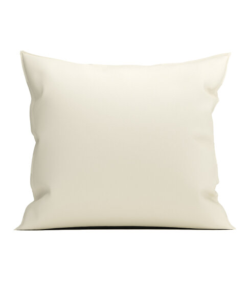 Yellow Perkal Percale Kissenbezug 80x80 Off-White Uni Off-white