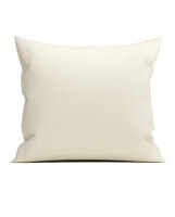 Yellow Perkal Percale Kissenbezug 80x80 Off-White Uni...