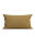 Yellow Perkal Percale Kissenbezug 40x80 Cognac Brown Uni Cognac-Brown