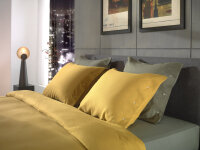 Yellow  Cialda Bettwäsche 135 Ochre Gold Uni Ochre-Gold 1 Bettbezug 135x200cm + 1 Kissenbezug 80x80cm