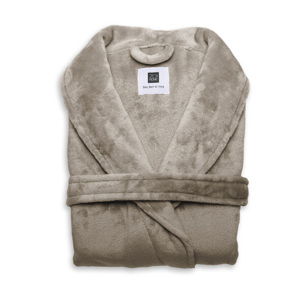 Zo!Home  Cara Bademantel Lang L Shady Sand Uni Shady-Sand