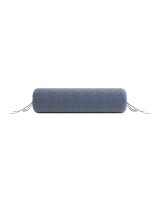 Zo!Home  Lino Nackenrollenbezug 25x90 Urban Blue Uni...