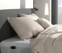 Zo!Home  Lino Kissenbezug 80x80 Sandy Beige Uni Sandy-Beige