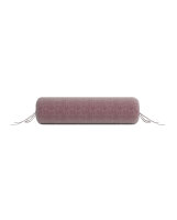 Zo!Home  Lino Nackenrollenbezug 25x90 Wine Red Uni Wine-Red