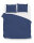 Zo!Home Mako Satin Satinado Bettwäsche 200 Evening Blue Uni Evening-Blue 1 Bettbezug 200x200cm + 2 Kissenbezug 80x80cm