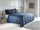 Zo!Home Mako Satin Satinado Bettwäsche 200 Evening Blue Uni Evening-Blue 1 Bettbezug 200x200cm + 2 Kissenbezug 80x80cm