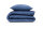 Zo!Home Mako Satin Satinado Bettwäsche 200 Evening Blue Uni Evening-Blue 1 Bettbezug 200x200cm + 2 Kissenbezug 80x80cm