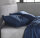 Zo!Home Bettwäsche Satinado 1 Bettwäsche 140x220cm mit 1 Kopfkissen 60x70cm 100% Baumwolle Mako-Satin Navy Blue