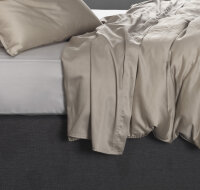 Zo!Home Bettwäsche Satinado 1 Bettwäsche 260x220cm mit 2 Kopfkissen 60x70cm 100% Baumwolle Mako-Satin Forest Sand