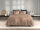 Zo!Home Mako Satin Satinado Bettwäsche 135 Praline Brown Uni Praline-Brown 1 Bettbezug 135x200cm + 1 Kissenbezug 80x80cm