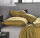 Zo!Home Bettwäsche Satinado 1 Bettwäsche 260x220cm mit 2 Kopfkissen 60x70cm 100% Baumwolle Mako-Satin Ochre Gold