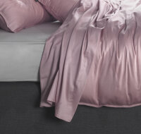 Zo!Home Bettwäsche Satinado 1 Bettwäsche 140x220cm mit 1 Kopfkissen 60x70cm 100% Baumwolle Mako-Satin Shady Pink