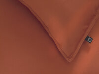 Zo!Home Mako Satin Satinado Bettwäsche 200 Copper Orange Uni Copper-Orange 1 Bettbezug 200x200cm + 2 Kissenbezug 80x80cm