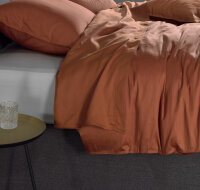 Zo!Home Bettwäsche Satinado 140x220 100% Baumwolle Mako-Satin Copper Orange