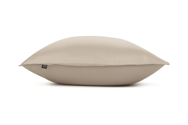 Zo!Home Mako Satin Satinado 2x Kissenbezug 40x80 Forest Sand Uni Forest-Sand