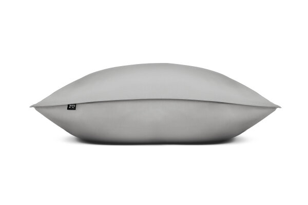 Zo!Home Mako Satin Satinado 2x Kissenbezug 50x50 Iron Grey Uni Iron-Grey