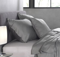 Zo!Home Mako Satin Satinado 2x Kissenbezug 50x50 Iron...