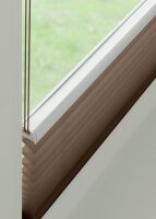 Gardinia Plissee Concept Tageslicht, mit 2 Bedienschienen, taupe 40 x 130 taupe