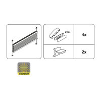 Gardinia Wabenplissee Concept Tageslicht, mit 2 Bedienschienen, weiß 50 x 130 weiß