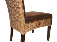 Soma Rattanstuhl Esszimmer Stuhl Bilbao mit Griff vollgepolstert Polster prairie brown (BxHxL) 45 x 91 x 59