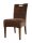 Soma Rattanstuhl Esszimmer Stuhl Bilbao mit Griff vollgepolstert Polster prairie brown (BxHxL) 45 x 91 x 59