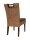 Soma Rattanstuhl Esszimmer Stuhl Bilbao mit Griff vollgepolstert Polster prairie brown (BxHxL) 45 x 91 x 59