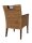 Soma Esszimmer Stuhl Rattan Armlehner Sessel Bilbao vollgepolstert Polster prairie brown (BxHxL) 59 x 91 x 64