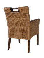 Soma Esszimmer Stühle Set 4 Stück Rattan Armlehner Sessel Bilbao vollgepolstert Polster prairie brown (BxHxL) 59 x 91 x 64