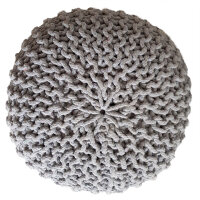 Soma Pouf Sitzpuff Strick Velours Sitzhocker Strickhocker...