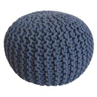 Soma Pouf Sitzpuff Strick Velours Sitzhocker Strickhocker...