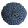 Soma Pouf Sitzpuff Strick Velours Sitzhocker Strickhocker Sitzpouf Bodenkissen viele Arten/Farben u. Maße (BxHxL) 55 x 37 x 55 ø 55 blau Baumwolle