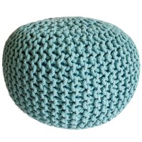 Soma Pouf Sitzpuff Strick Velours Sitzhocker Strickhocker...