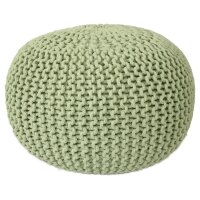 Soma Pouf Sitzpuff Strick Velours Sitzhocker Strickhocker...