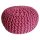 Soma Pouf Sitzpuff Strick Velours Sitzhocker Strickhocker Sitzpouf Bodenkissen viele Arten/Farben u. Maße (BxHxL) 55 x 37 x 55 ø 45 pink Baumwolle