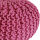 Soma Pouf Sitzpuff Strick Velours Sitzhocker Strickhocker Sitzpouf Bodenkissen viele Arten/Farben u. Maße (BxHxL) 55 x 37 x 55 ø 45 pink Baumwolle