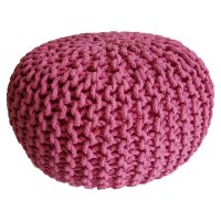 Soma Pouf Sitzpuff Strick Velours Sitzhocker Strickhocker...