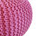 Soma Pouf Sitzpuff Strick Velours Sitzhocker Strickhocker Sitzpouf Bodenkissen viele Arten/Farben u. Maße (BxHxL) 55 x 37 x 55 ø 55 pink Baumwolle