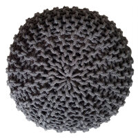 Soma Pouf Sitzpuff Strick Velours Sitzhocker Strickhocker...