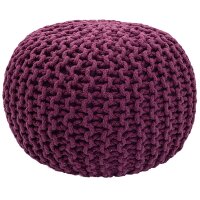 Soma Pouf Sitzpuff Strick Velours Sitzhocker Strickhocker...