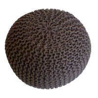 Soma Pouf Sitzpuff Strick Velours Sitzhocker Strickhocker...