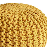 Soma Pouf Sitzpuff Strick Velours Sitzhocker Strickhocker...