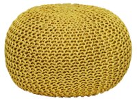 Soma Pouf Sitzpuff Strick Velours Sitzhocker Strickhocker...