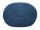 Soma Pouf Sitzpuff Strick Velours Sitzhocker Strickhocker Sitzpouf Bodenkissen viele Arten/Farben u. Maße (BxHxL) 55 x 37 x 55 ø 55 blau Outdoor