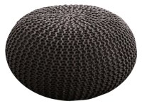 Soma Pouf Sitzpuff Strick Velours Sitzhocker Strickhocker Sitzpouf Bodenkissen viele Arten/Farben u. Maße (BxHxL) 55 x 37 x 55 ø 55 braun Outdoor