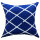 Soma Deko Kissen Set 3 Stück Zierkissen 45 x 45 cm Sofa Kissen Baumwolle Karo-Design blau weiß (BxHxL) 45 x 45 x 5