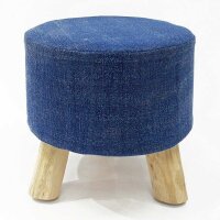 Soma Sitzhocker Stone Washed Hocker Pouf Schemel Ø...