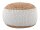 Soma Sitzpouf Jute Sitzhocker rund 50x50 cm Deko Hocker Jute natur Sitzpouf Bodenkissen Fußhocker (BxHxL) 50 x 35 x 50 weiss Jute natur