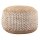 Soma Sitzpouf Jute Sitzhocker rund 50x50 cm Deko Hocker Jute natur Sitzpouf Bodenkissen Fußhocker (BxHxL) 50 x 35 x 50 Jute natur weiss