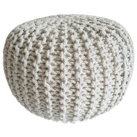 Soma Strickhocker Pouf Ø 45 cm Sitzpouf Sitzpuff...