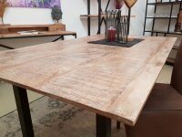 Soma Esstisch Küchen Tisch Esszimmer Tisch Liverpool 120x80 160x90 u. 200x100 cm Mangoholz massiv (BxHxL) 120 x 76 x 80 120 x 80 cm